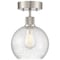 Access Lighting Port Nine Burgundy, Burgundy LED SemiFlush, Brushed Steel Finish, Seeded Glass 63148LEDDLP-BS/SDG - alternate 4